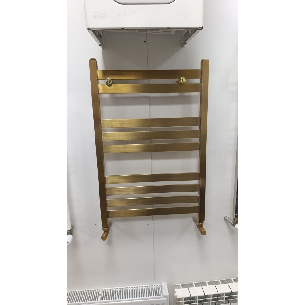 حوله خشک کن استیل طلایی مات و براق فلت 75 سانت 
